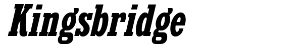 Kingsbridge font preview